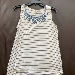 MAX studio blue&white tank top